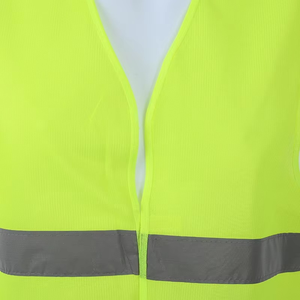 Chaleco DE SEGURIDAD reflectante de alta visibilidad con logotipo personalizado, ropa de trabajo de verano impermeable para construcción industrial en carretera - Product Image 3