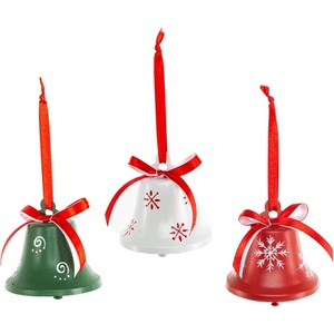 Adorno decorativo de Navidad colgante de Metal de colores navideños para decoración festiva de árboles de vacaciones y pieza de regalo de decoración del hogar - Product Image 1