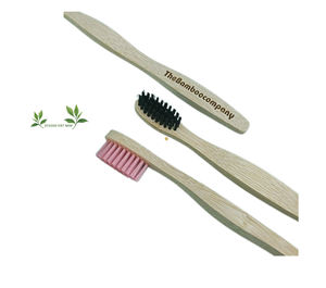 แปรงสีฟันไม้ไผ่สีน้ำตาลอ่อนแบบย่อยสลายได้กล่อง Eco2go สำหรับเด็กวัสดุ PBT แบบใช้แล้วทิ้งสำหรับใช้ในบ้าน - Product Image 1