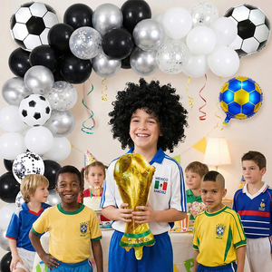 Disposable Football Theme for World Cup Decoration Kit 58 Pieces Latex Decorations Supplies for Graduation and Thanksgiving - Product Image 6