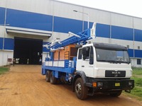 Machine de forage hydraulique montée sur camion PRL PDTHR-300, pompe à boue, profondeur de forage 300-350 mètres, diamètre de forage max. 300 mm, haute sécurité, 17 kW