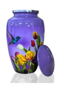 Venta al por mayor de alta calidad, fabricante de urnas de metal de aluminio para adultos, urnas de metal acabadas a mano para cenizas humanas al precio más bajo - Product Image 5