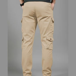 Latest Casual Pants Light Cotton OEM Service Flat Front Mid-Waist Multi-pocket and Color <b>Workwear</b> with Straight Pattern - Product Image 2