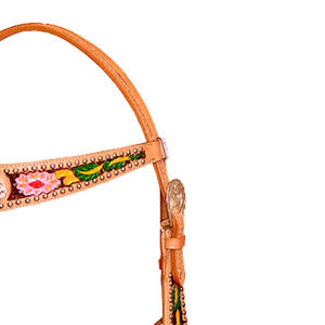 Cabezal de cuero occidental ajustable de primera calidad, brida de caballo duradera para entrenamiento y espectáculos de equitación - Product Image 4