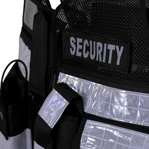100% Polyester Multi Pocket Zip Security Vêtements de sécurité hautement réfléchissants Gilet et vestes de sécurité pour hommes - Product Image 4