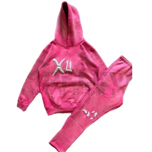 Winter Men's Solid Casual Hooded <b>Tracksuit</b> Two-Piece Jogging <b>Set</b> Made in Pakistan OEM Service - Product Image 1