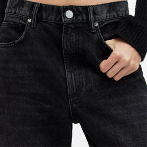 Vente en gros de haute qualité style décontracté dames jean ample droit jambe large femmes jean denim pantalon femmes taille haute jean - Product Image 6