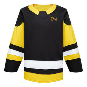 Jersey de hockey sobre hielo personalizable de alta calidad, pantalones cortos de entrenamiento de manga larga hechos en Pakistán - Product Image 2