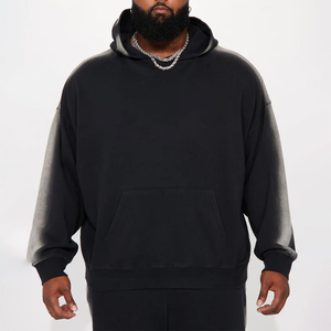 Sweat-shirt à capuche unisexe de haute qualité, surdimensionné, pour l'hiver, avec logo personnalisé imprimé, vêtements lourds - Product Image 3