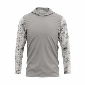 Sweat à capuche de pêche en gros Pull léger à manches longues avec cache-cou et contrôle de l'humidité pour la randonnée et la pêche à la ligne RTS - Product Image 5