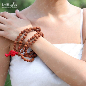 Healthandyoga thạch anh <span class=keywords><strong>rudraksha</strong></span> mala hạt thiêng liêng thần chú mạnh mẽ tụng kinh cho Chánh Niệm và tăng trưởng tâm linh - Product Image 6