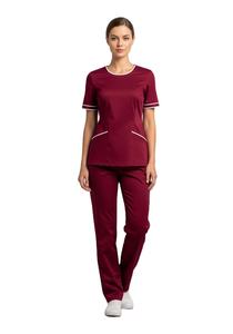 Conjuntos de uniformes médicos de enfermería supersuaves para mujer, uniformes de Hospital, cuello en V, manga corta, conjuntos médicos de enfermera para mujer - Product Image 3