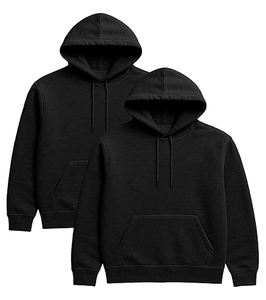 Sweat-shirt et sweat à capuche pour homme en coton mélangé, manches longues, tissu tricoté, logo personnalisé et couleur unie - Product Image 6