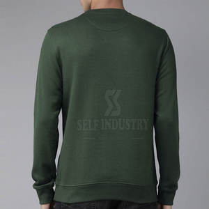 Venta al por mayor 100% algodón cuello redondo hombres sudadera hecha a medida básica para el invierno a bajo precio de venta - Product Image 3