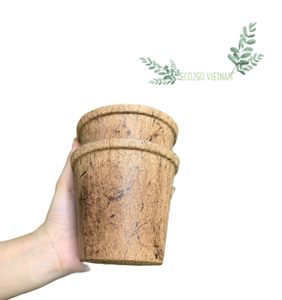 Producto para maceta de coco/maceta de fibra de coco hecha de fibra de coco 100% natural con precio barato de Eco2go Vietnam - Product Image 3