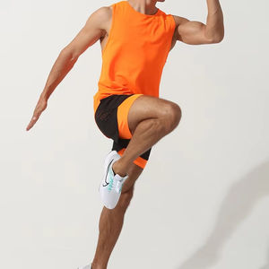 2025 nuevos pantalones cortos de gimnasio para hombre 2 en 1 con bolsillos de doble capa forrados personalizados para correr deportes entrenamiento para hombres con OEM - Product Image 5