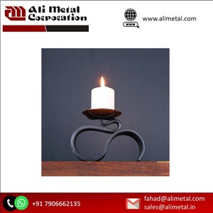 luxurious metal glass wedding candlestick road guide dining table center metal <b>candle</b> <b>holder</b> Customizable Design - Product Image 6