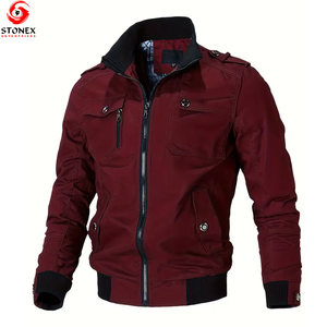 Veste cargo d'hiver pour homme de haute qualité avec col montant, style streetwear, mélange de coton, nouveau design - Product Image 1