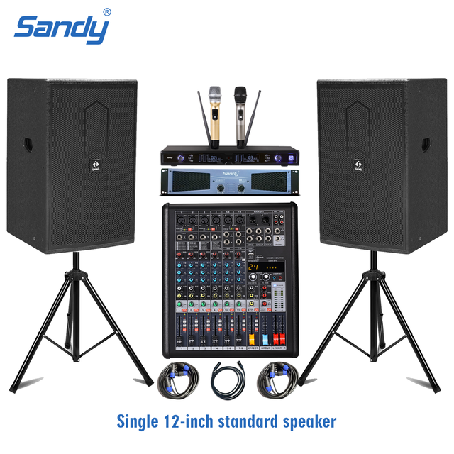 China Speaker Manufacturer Sandy Audio Full Range Sound Equipment 350w Karaoke Speakers 12 Inch Speaker