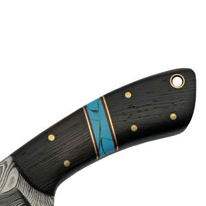 Couteau à éplucher en acier damas de haute qualité avec manche en bois lame fixe couteau à éplucher à vendre en vrac - Product Image 4