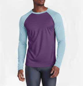 ตัวป้องกันการผดผื่นแบบบีบอัดพร้อมลำตัวควบคุมความชื้นและแขนเรียวที่ออกแบบมาสำหรับการฝึกการต่อสู้แบบ BJJ และการออกกำลังกายในยิม - Product Image 1