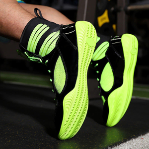 Nouveaux hommes lutte poids léger bottes de boxe confortable lutte en cuir véritable baskets en plein air luxe combat chaussures de boxe - Product Image 3