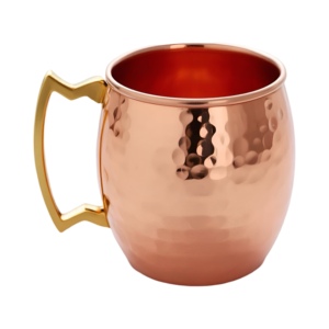 Calidad superior Grado superior Cóctel Reino Moscú Mula Taza de cobre Alta demanda Venta caliente Taza Tazas de metal de vidrio - Product Image 1