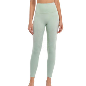 Leggings de yoga à taille élastique avec logo personnalisé, dernier design, vente en gros, légers et écologiques - Product Image 2