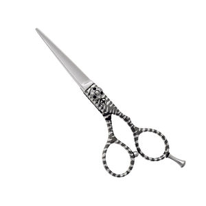 Ciseaux professionnels pour couper les cheveux en acier inoxydable avec une lame droite tranchante de couleur dorée pour la beauté, les salons de coiffure - Product Image 2