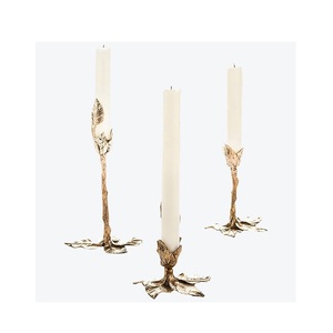 Unique Metal Candle Holder Designed for Romantic <b>Lighting</b> and Elegant Decorative Arrangements - Product Image 1