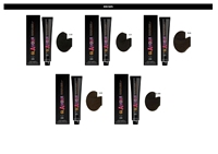 GLAMOUR PROFESSIONAL Crème colorante permanente pour cheveux de qualité supérieure, tons bruns, 120 ml, pour tous types de cheveux, avec des huiles d'argan et de macadamia