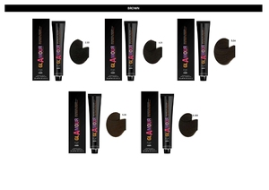 GLAMOUR PROFESSIONAL Crema de Coloración Permanente para el Cabello Tonos Marrones 120ml Para Todo Tipo de Cabello Con Aceite de Argán - Product Image 2