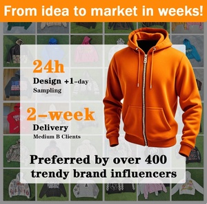 Heavyweight French Terry <b>Zip</b> <b>up</b> Hoodies High Quality Cotton Full Zipper Hoodies Custom Men Boxy <b>Cropped</b> <b>Zip</b> <b>up</b> Hoodie - Product Image 3