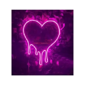 Letrero LED de Neón en Forma de Corazón 4*3, Lámpara de Pared con Logotipo Empresarial Personalizado, Iluminación Multicolor con Control por Bluetooth y WiFi para Estacionamiento - Product Image 4
