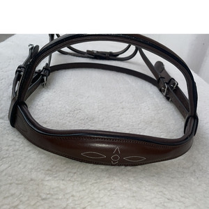 Premium Brown Leather Horse Bridle with Padded Noseband & Brow band Handcrafted English Riding Bridle - Product Image 5