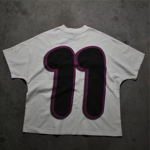 Camiseta Cuadrada para Hombre, Fabricante OEM Personalizado, Logotipo Personalizado, Estampado Gráfico, Algodón, Estilo Urbano, Cuello Holgado - Product Image 6