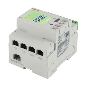 Acrel ADW210 instrumen listrik 100A Input AC 4 saluran 3 fase meteran listrik IOT digunakan dalam sistem manajemen energi IOT