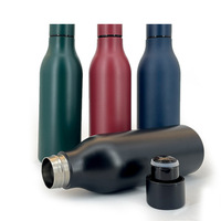 Thermos de luxe en acier inoxydable de 550 ml, isotherme 24h froid, 12h chaud, à petite ouverture, portable, pour sport, type French Press