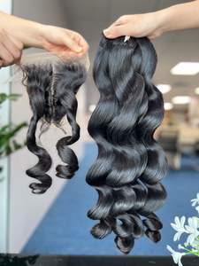 วิกผมเรียเวียดนามผมต่อแบบลอนหลวมนุ่มลื่นคุณภาพดีที่สุด - Product Image 2