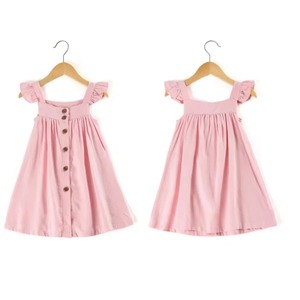 2025 nuevo diseño personalizado recién llegados logotipo personalizado en blanco personalizado niñas niños vestido al por mayor niños vestido - Product Image 1