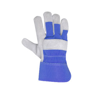 Gants de travail en cuir de coton souple personnalisés pour hommes Gants de sécurité avec transfert de chaleur au prix de gros - Product Image 5