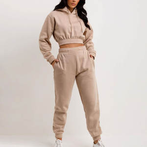 Conjunto Deportivo Corto para Mujer, Ropa Deportiva, Conjunto de Sudadera Corta Elegante para Mujer, para Mayor Comodidad - Product Image 1