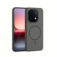 Étui de téléphone Iqoo15, aspiration magnétique, couleur contrastée, applicable au nouveau Vivoiqoo15, deux en un, bouton métallique indépendant