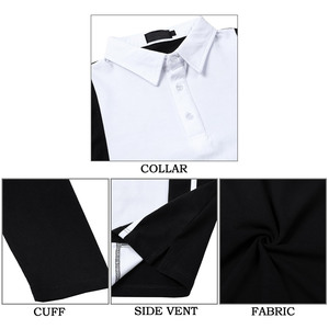 Polos de LICRA de poliéster con estampado bordado personalizado, uniformes deportivos transpirables de secado rápido, polos de trabajo corporativo para hombres - Product Image 6