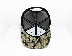 Sombrero de camionero de camuflaje de 6 paneles de perfil medio con diseño personalizado, atuendo diario enérgico e informal para adultos, proveedor hecho en Vietnam - Product Image 6