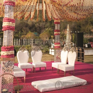 Chaises de mandap en bois Shobha Jain Impex pour mariage, fabriquées en Inde - Product Image 3
