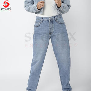 Haute qualité femmes dernier style tenue décontracté solide motif haut veste jean co-ord ensemble à la mode coton Denim avec décoration - Product Image 5