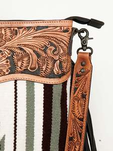 2023ใหม่กระเป๋าหนังอานผ้าห่มหนังแท้พร้อมเครื่องมือ, กระเป๋าคาดลำตัวกระเป๋าสลิงตะวันตก - Product Image 6