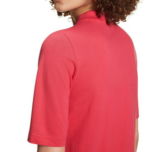 Premium 100% coton personnalisé pour polos pour femmes vêtements tricotés respirants avec impression de logo personnalisé longue longueur - Product Image 6