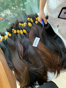 ผมเวอร์จินเวียดนามแบบซุปเปอร์ดับเบิ้ลดรอน วัตถุดิบจากบาค์ นิน นาซา น้ำหนัก 1 กก. ความยาวเต็ม 40 ซม.-80 ซม. สำหรับการฟอกสีและการย้อม - Product Image 3